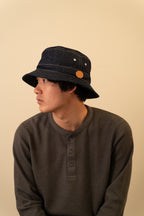 デニムバケットハット XLサイズ 着用イメージ